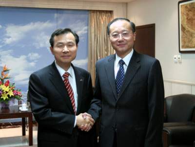 邵琪伟在京会见韩国观光公社社长吴志哲