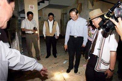 邵琪伟在梨山宾馆考察