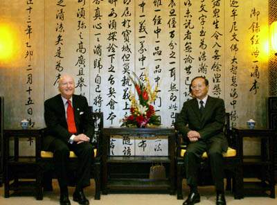 国家旅游局局长邵琪伟在北京会见美国驻华大使雷德