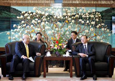 国家旅游局局长邵琪伟在京会见了日本交通公社社长田川博已