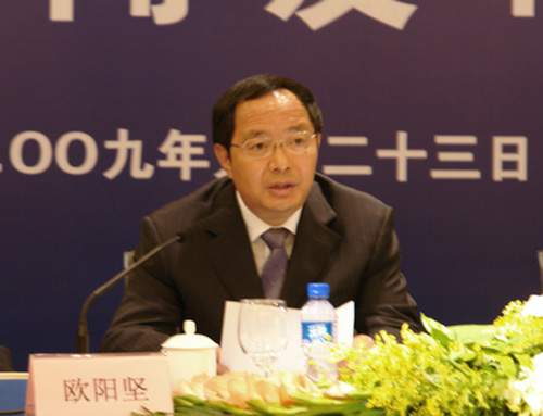 文化部副部长欧阳坚出席发布会并发言