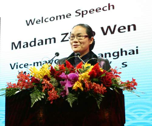 上海市副市长赵雯在开幕式上致辞